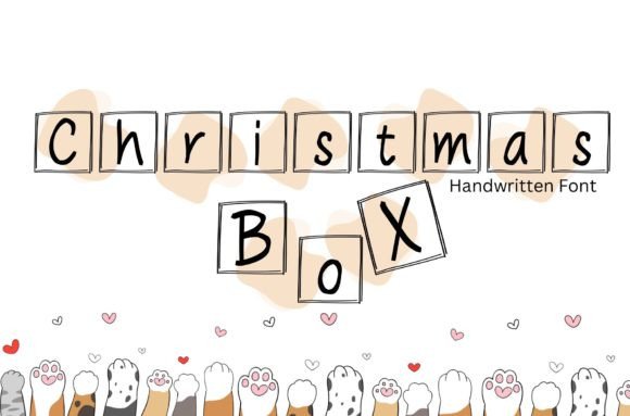 Christmas Box: A Handwritten Font for Festive Branding and Design