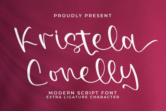 Kristela Conelly: A Modern Script Font for Creative Projects