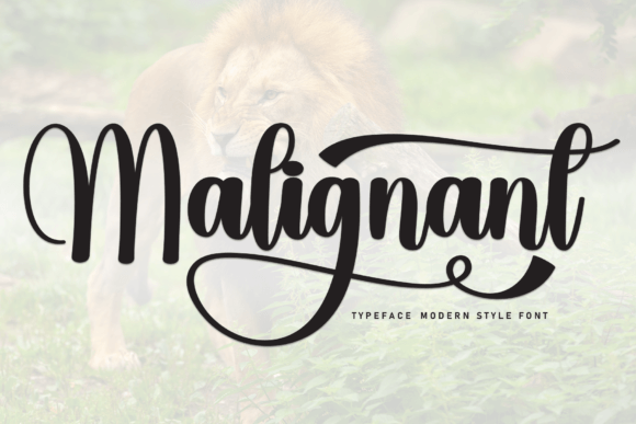 Malignant Font: Elevating Design with Elegant Script