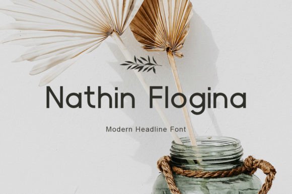 Nathin Flogina Modern Headline Font