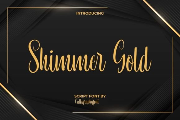Shimmer Gold: Elevating Brand Identity with Elegant Calligraphy