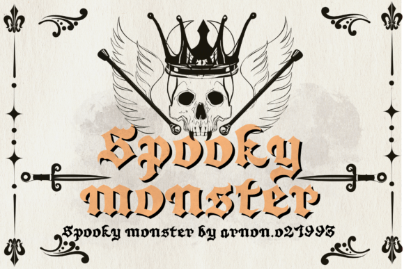 Spooky Monster: A Vintage Display Typeface for Bold Branding