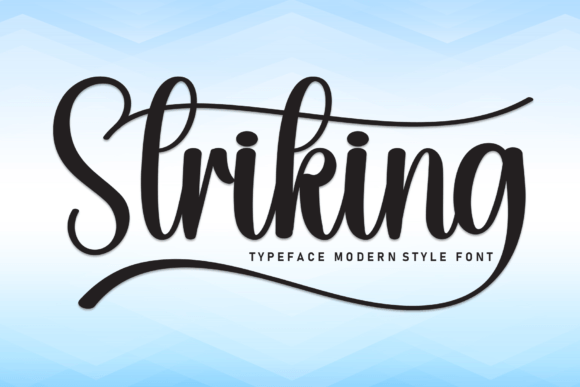 Striking: The Modern Handwritten Script for Authentic Design