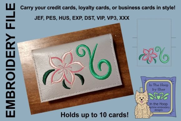 Swirly Flower Credit Card Wallet: A Practical Guide to Machine Embroidery Success